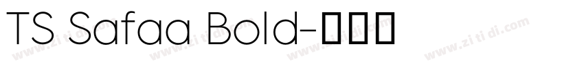 TS Safaa Bold字体转换 TS Safaa Bold字体转换